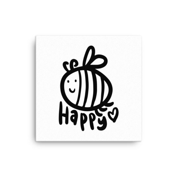Happy Bee canvas print