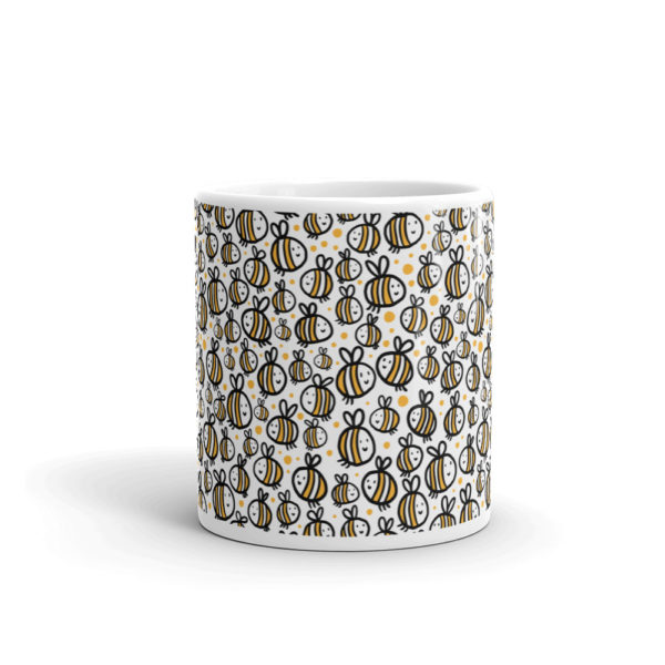 Bee pattern mug