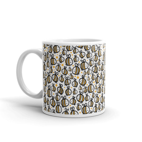 Bee pattern mug